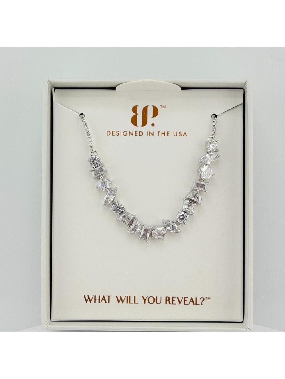 Bomb Party 2026 April Bracelet BR43664 "The Evelyn" Clear CZ on Rhodium